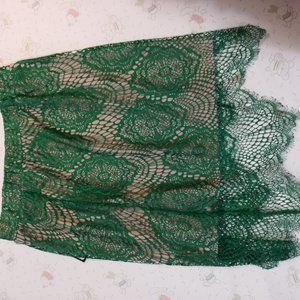 Akira Green lace skirt